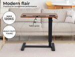 Levede Mobile Standing Desk Foldable Bed Side Table Gas Lift Stand Computer