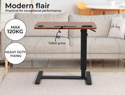 Levede Mobile Standing Desk Foldable Bed Side Table Gas Lift Stand Computer