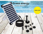 Solar Fountain 5W Powered Water Power Garden Pond Pool Bird Bath Outdoor
