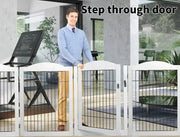 Pawz 6 Panels Pet Dog Playpen Puppy Exercise Cage Metal Enclosure Fence Foldable