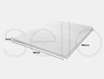 Dreamz Latex Mattress Topper Single Bed Underlay Natural Foam 7 Zone Cover 5cm