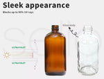 500ML Amber Glass Trigger Spray Bottle Essential Oil Aromatherapy Dispenser 4/6X