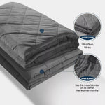 Dreamz 9KG Adults Size Anti Anxiety Weighted Blanket Gravity Blankets Grey