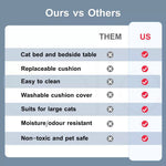 Pawz Cat House Pet Kitten Memory Foam Mat Calming Bed Kennel Soft Cabinet Indoor