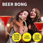 Beer Bong Funnel Party Drinking Games Alcohol Booze Scull Hose Tube Bongs Game