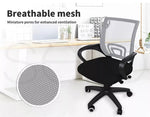 2x Levede Office Chair Gaming Computer Mesh Chairs Executive Seating Work Grey