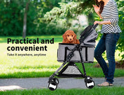 Pawz Large Pet Stroller Dog Cat Travel Carrier Pram Foldable Pushchair Outdoor