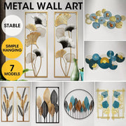 Large Metal Wall Art Framed Home Decor Hanging Flower Leaf Sculpture Outdoor