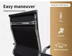 2x Office Chair Gaming Chairs Executive High-Back Computer PU Leather Seat Black