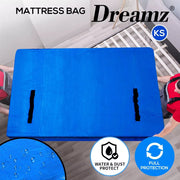 Dreamz Mattress Bag Protector Plastic Moving Storage Cover Carry King Single