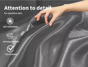 Dreamz Silky Satin Quilt Cover Set Bedspread Doona Pillowcases Summer All Size