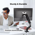 Traderight Monitor Riser Stand Single Arm Holder Screen TV LED Bracket Desk 32''