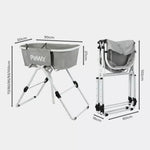 Pawz Pet Grooming Bath Tub Elevated Dog Shower Basin Foldable Adjustable Height