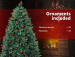 Santaco Christmas Tree 1.8M 6Ft Pinecone Decorated Xmas Home Garden Decorations