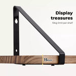 Levede Floating Shelf DIY Hanging Shelves Wall Mounted Storage Display 43*12cm