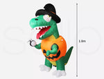 Emitto Halloween Inflatables LED Lights Dinosaur 1.8M Party Outdoor Yard Decor