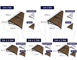 Mountview Window Door Awning Outdoor Canopy UV Patio Shield Rain Sun Cover 1M-6M