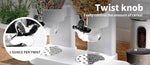 Toque Double Cereal Dispensers Grain Storage Box Nut Dry Food Candy Container