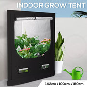 Grow Tent Indoor System Hydroponics Room 600D Oxford Plant Aluminium 100x142x180