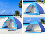 Mountview Pop Up Tent Beach  Camping Tents 2-3 Person Hiking Portable Shelter