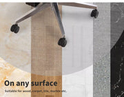 Marlow Chair Mat Round Carpet Hard Floor Protectors PVC Home Office 120cm Dia.