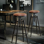 Levede 4x Bar Stools Industrial Kitchen Stool Barstool Swivel Dining Chairs