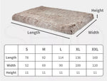 Pawz Dog Mat Pet Cat Calming Bed Memory Foam Orthopedic Removable Cover Washable