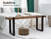 Levede 2x Dining Bench Chairs Wooden Seat Kitchen Outdoor Garden Patio 115CM