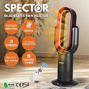 Spector Electric Heater Portable Fast Heating Tower Heaters Remote Control Timer