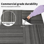 Marlow 20x Carpet Tiles Box Heavy Commercial Retail Office Gym Flooring 50X50cm