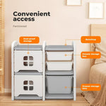 Bopeep Drawer Storage Cabinet Classified Toy Storage Rack Multi-layer 4 Cells