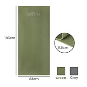 Centra Yoga Mat Non Slip 5mm Thick Exercise Mats Strap Fitness Sports 183x83cm