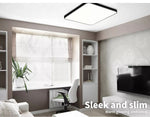 Emitto Ultra-Thin 5CM LED Ceiling Down Light Surface Mount Living Room Black 27W