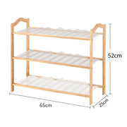 Levede 3 Tiers Bamboo Shoe Racks Storage Organizer Wooden Shelf Stand Shelves
