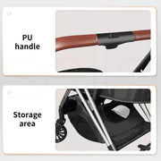 Pawz Pet Stroller Dog Cat Pram Carrier Travel Foldable Aluminium 50kg 4 Wheels