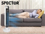 Spector Tower Fan Portable Oscillating Remote Control LED Display Timer Ionizer