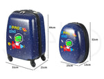 Bopeep Kids Luggage Set 16''13'' 2PCS Travel Suitcase Child Bag Backpack Space)