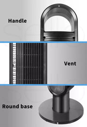 Spector Portable Bladeless Tower Fan 100cm Oscillating Remote Control LED Touch