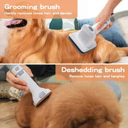 Pawz Pet Grooming Kit Vacuum 7 In1 Dog Cat Hair Dryer Remover Clipper Brushes