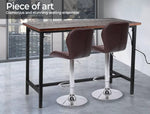 Levede High Bar Table Office Desk USB Charge Vintage Industrial Dining 110x60CM