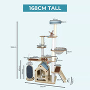 Pawz Cat Tree Scratching Post Scratcher Tower Condo House Furniture Ceiling High