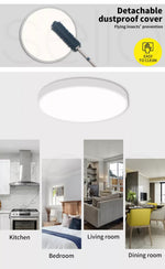 Emitto Ultra-Thin 5CM LED Ceiling Down Light Surface Mount Living Room White 30W