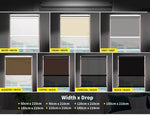 Roller Blinds Blackout Blockout Curtains Double Window Sunshade Mordern Shades