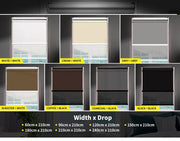 Roller Blinds Blackout Blockout Curtains Double Window Sunshade Mordern Shades