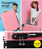 Slimbridge 28 Luggage Suitcase Travel TSA Hard Shell Carry Lightweight Rose Gold