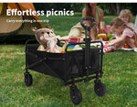 Lambu Camping Trolley Cart Foldable Picnic Wagon Utility Outdoor Garden Trailer
