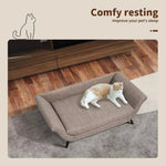 Pawz Pet Sofa Bed Raised Elevated Soft Lounge Couch Wooden Frame Heavy Duty