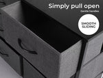 Levede Chest of Drawers Storage Cabinet Tower Dresser Tallboy 8 Drawer Grey