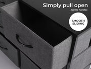 Levede Chest of Drawers Storage Cabinet Tower Dresser Tallboy 8 Drawer Grey
