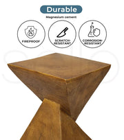 Levede Side Table Coffee Terrazzo Magnesia Concrete Stool Stand Outdoor